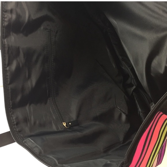 VS Multicolored Striped Zipper Tote - Picture 3 of 3